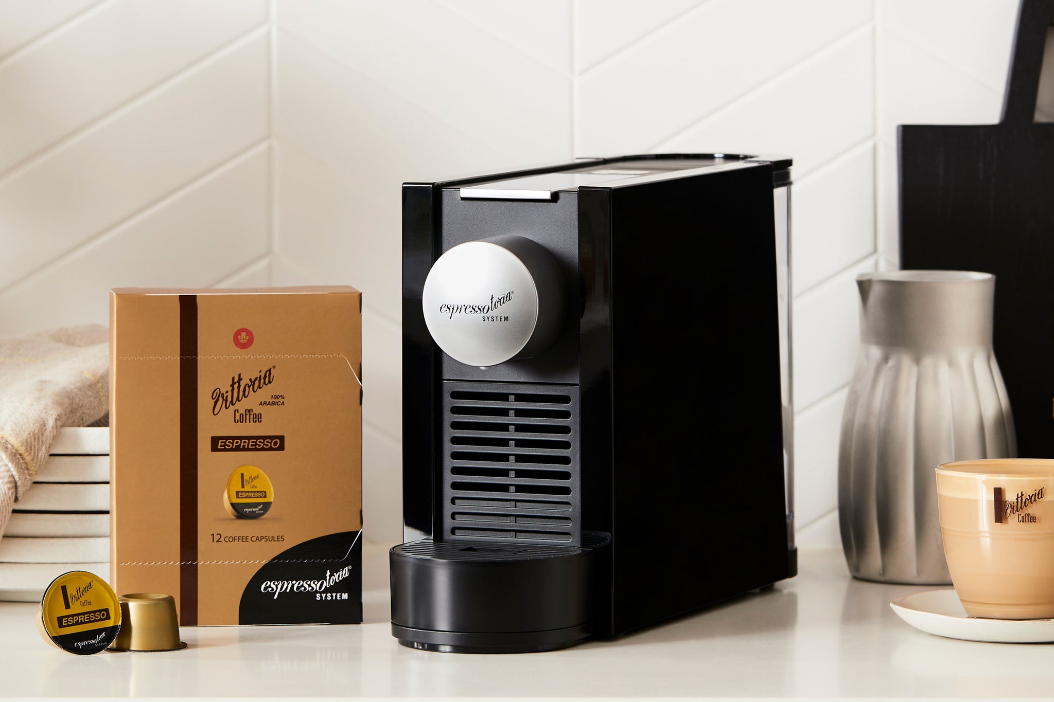 Piccolo Black Coffee Capsule Machine Espressotoria NZ
